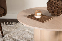 Solivia sofabord (ø80cm. whitewash)
