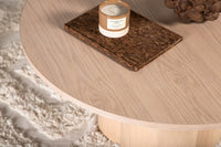 Solivia sofabord (ø80cm. whitewash)