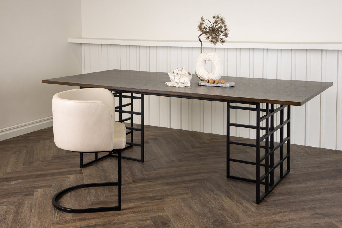 Spisebord Ystad 100×220 (mocca farge)