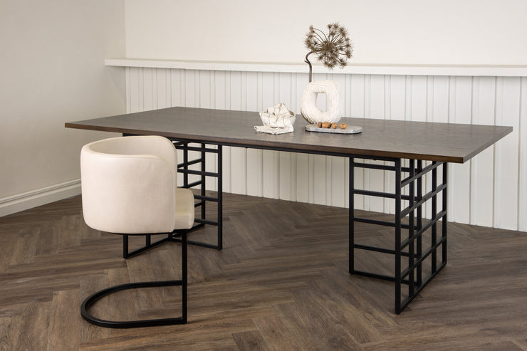 Spisebord Ystad 100×220 (mocca farge)