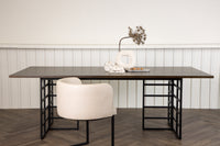 Spisebord Ystad 100×220 (mocca farge)