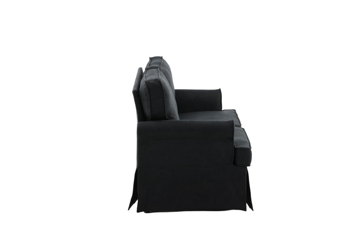 Anton sofa – svart stoff