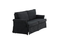 Anton sofa – svart stoff
