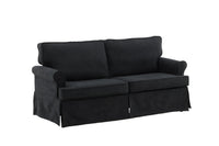 Anton sofa – svart stoff