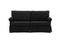 Anton sofa – svart stoff