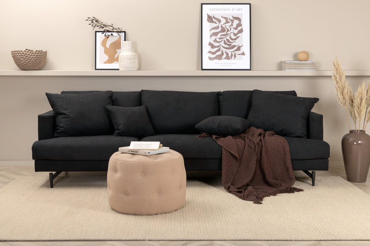 Sofa 3-seter Sofia (svart)