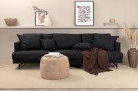 Sofa 3-seter Sofia (svart)