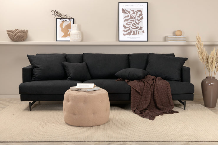 Sofa 3-seter Sofia (svart)