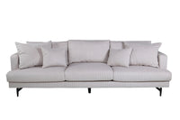 Sofa 3-seter Sofia (lys beige)