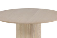 Bianca spisebord ø110cm. (whitewash)