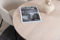 Bianca spisebord ø110cm. (whitewash)