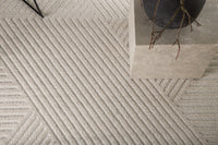 Aron rektangulære teppe 230 x 160 hvite