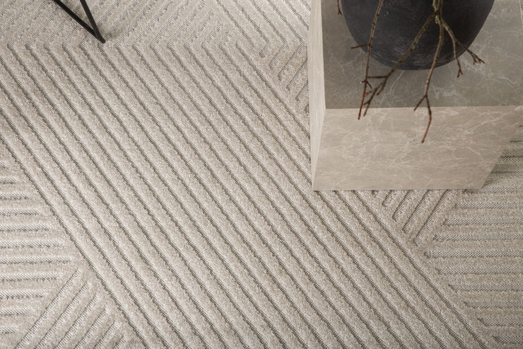 Aron rektangulære teppe 230 x 160 hvite
