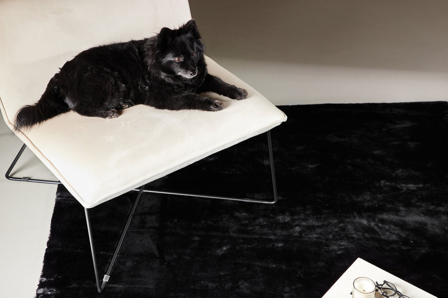 Rektangulært teppe Nina 230 x 160 (svart)