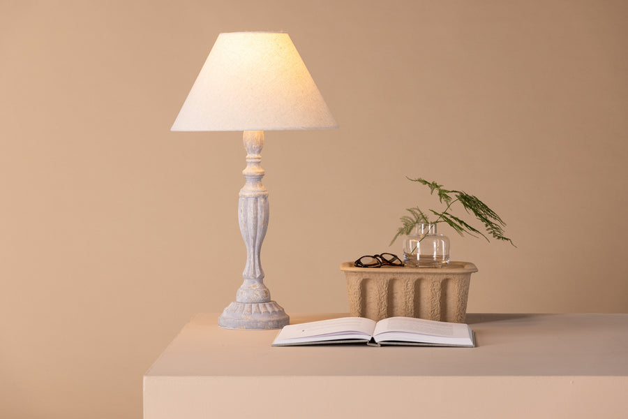 Bordlampe Caen beige