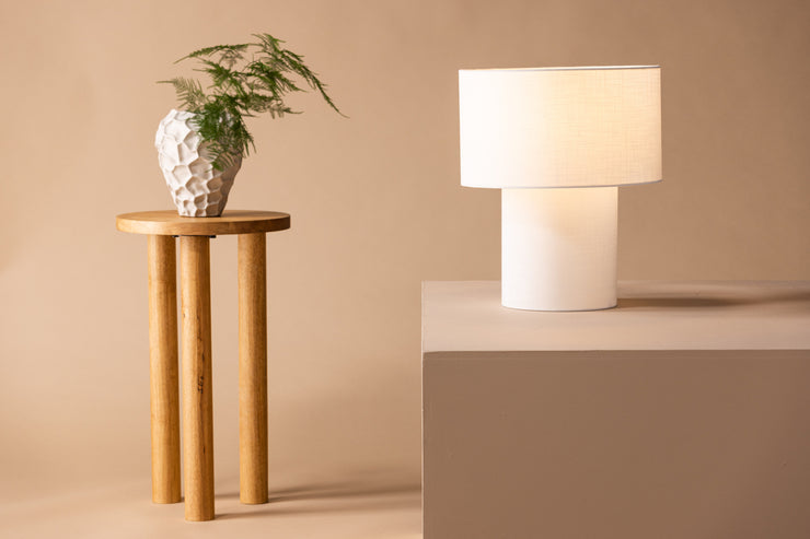Bordlampe Globia Hvit