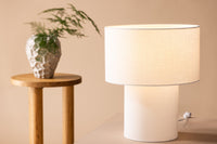 Bordlampe Globia Hvit