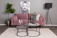 Sofa 3 seter Boom (rosa farge)