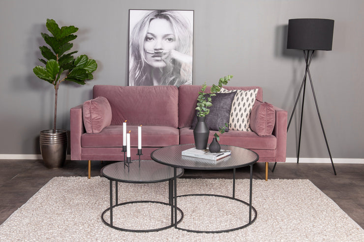 Sofa 3 seter Boom (rosa farge)