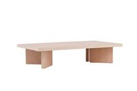BASSHOLMEN Sofabord (80 x 140cm. Hvitpusset)
