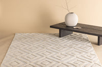 Rektangulært teppe Pia 230 x 160 (beige)