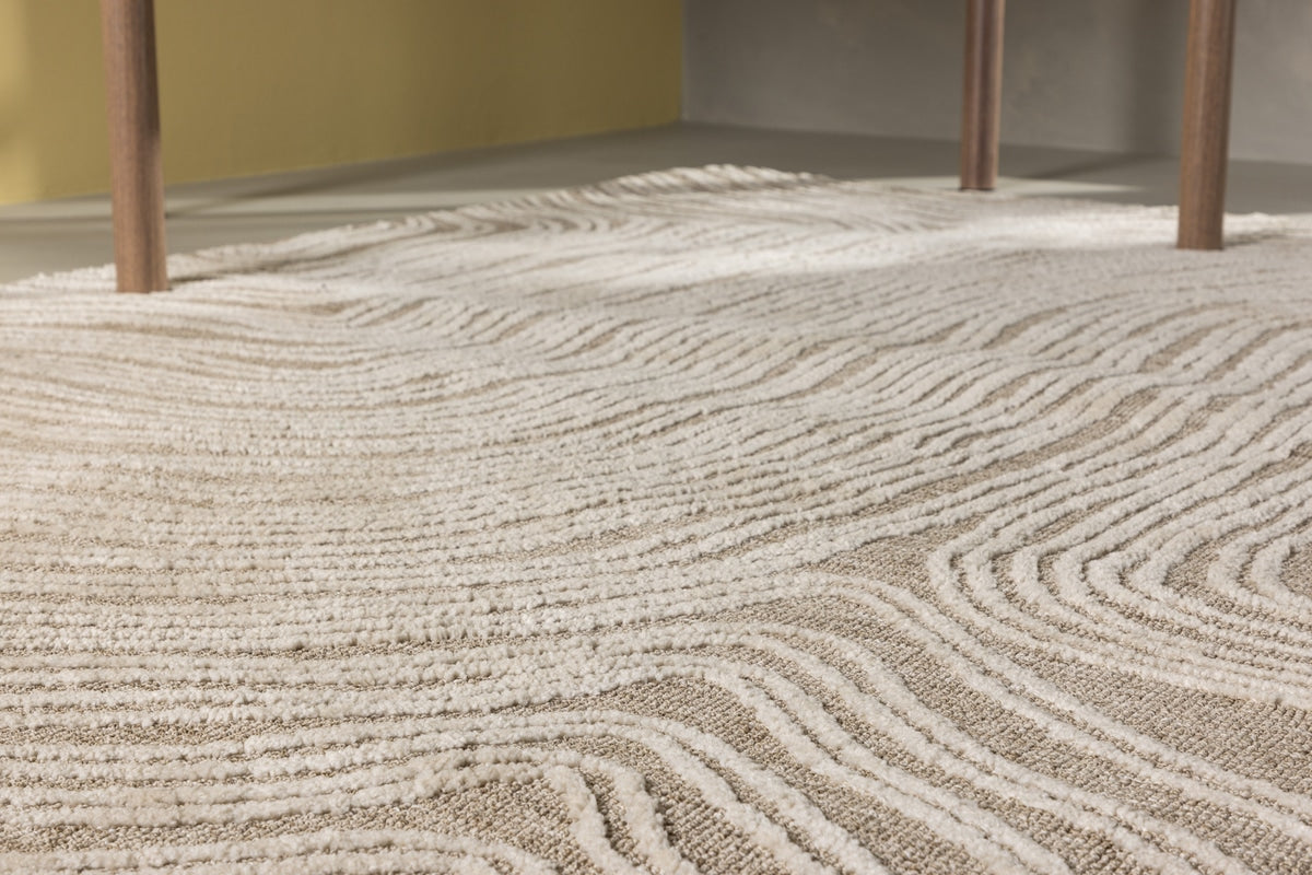 295x395cm.  MELLE rektangulære teppe (beige)