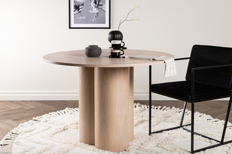 Spisebord Olivia ⌀110 (hvitsand)