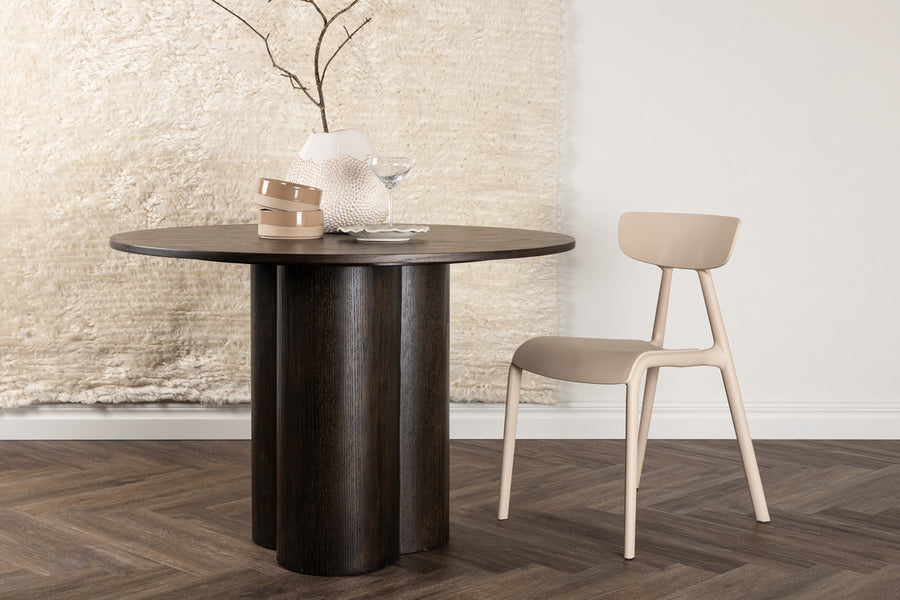 Spisebord Olivia ⌀110 (Mocca farge)