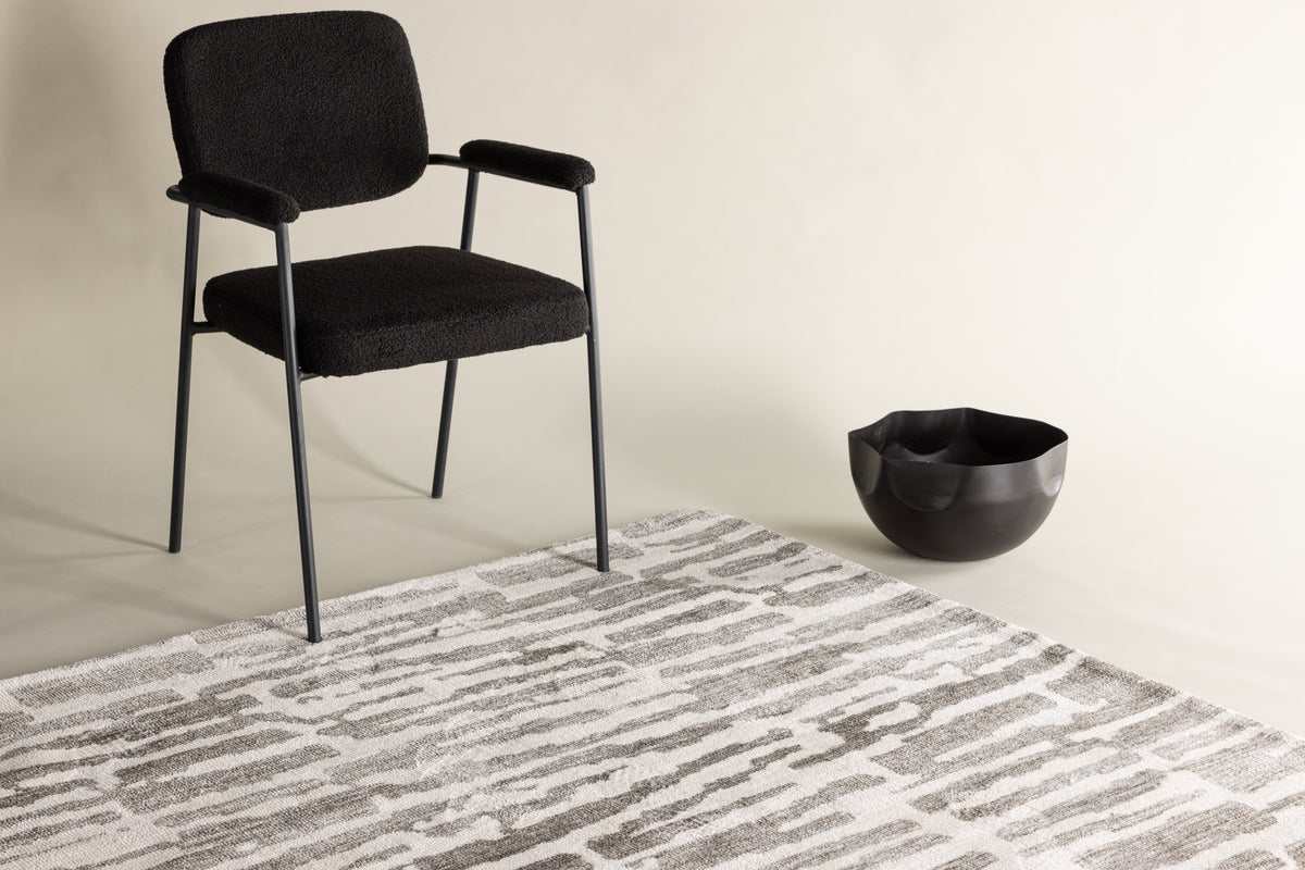 Rektangulært teppe «Milos» 230 x 160 (grå farge)