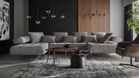 Hjørnesofa Seledo XL 385x224cm. (med elektrisk skyvedel)