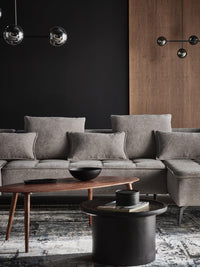 Hjørnesofa Seledo XL 385x224cm. (med elektrisk skyvedel)