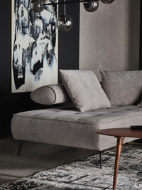 Hjørnesofa Seledo XL 385x224cm. (med elektrisk skyvedel)