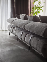Hjørnesofa Seledo XL 385x224cm. (med elektrisk skyvedel)