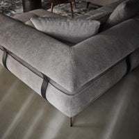 Hjørnesofa Seledo XL 385x224cm. (med elektrisk skyvedel)