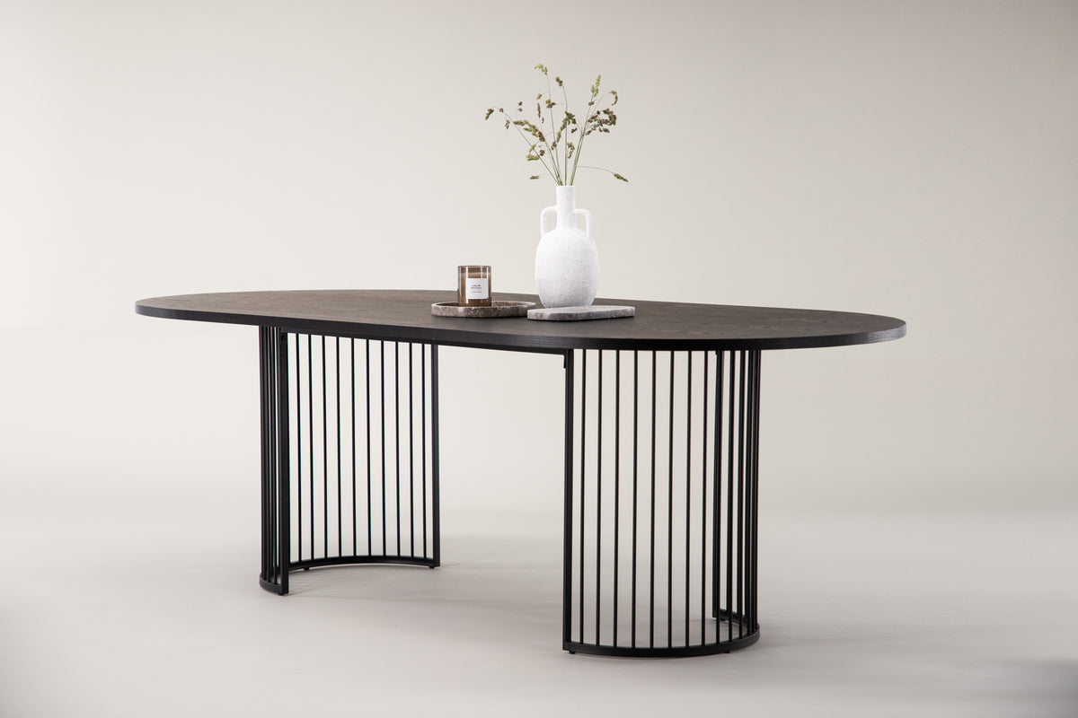 Spisebord Hamneskar 110×220 (Sort)