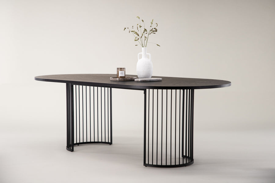 Spisebord Hamneskar 110×220 (Sort)