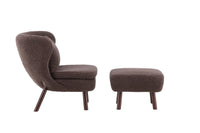 Lenestol Ryxo Lounge (brun) med puff