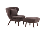 Lenestol Ryxo Lounge (brun) med puff
