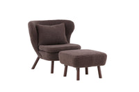 Lenestol Ryxo Lounge (brun) med puff