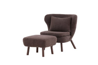 Lenestol Ryxo Lounge (brun) med puff