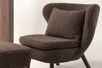 Lenestol Ryxo Lounge (brun) med puff