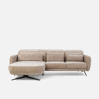 Barillo S Hjørnesofa 261×170 cm – Kompakt Sofa med Elektrisk Seteforlengelse