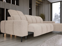Hjørnesofa Giovanni S med elektrisk seteforlengelse