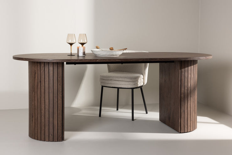 Haron spisebord 200x90x75cm. (mocca farge)