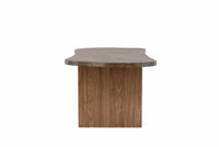 ELEONORA Oval Dining Table 100 X 230 Brown