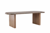 ELEONORA Oval Dining Table 100 X 230 Brown