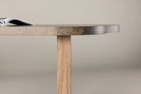 ELEONORA Oval Dining Table 100 X 230 Brown