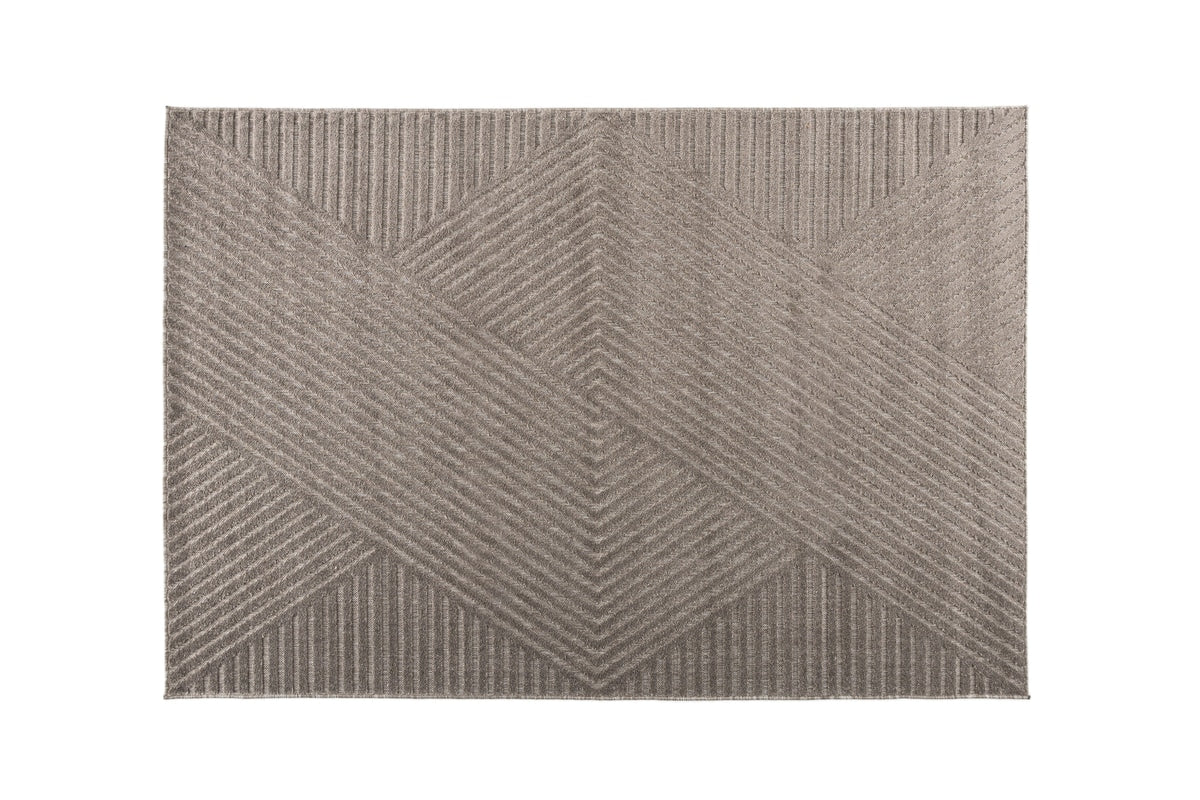 240x340cm.  Aron rektangulære teppe (brun)