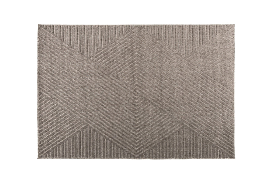 240x340cm.  Aron rektangulære teppe (brun)