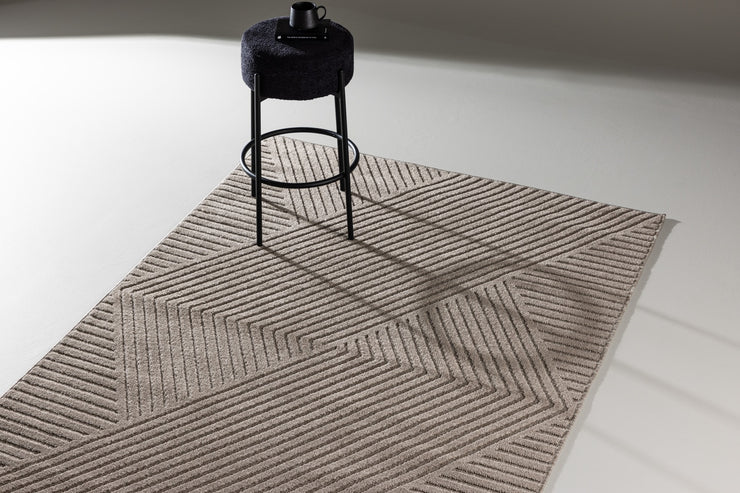 160x230cm.  Aron rektangulære teppe (brun)